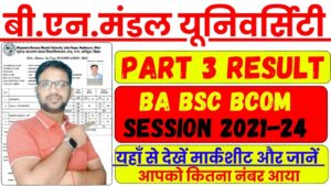 BNMU Part 3 Result 2024