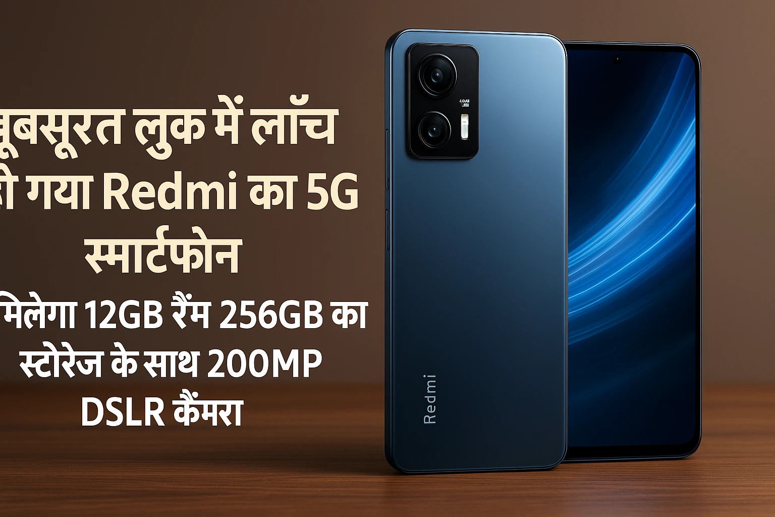 खूबसूरत लुक में लॉन्च हो गया Redmi का 5G स्मार्टफ़ोन, मिलेगा 12GB रैम 256GB का स्टोरेज के साथ 200MP DSLR कैमरा