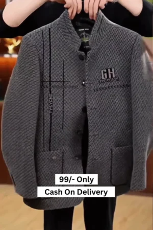 Men’s Puffer Jacket Thickened Winter Coat Warm Stand Collar Color Block Zip Up Jacket Ski Bubble Coat