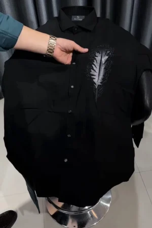 Premium Slim Fit Embellished Casual Shirt